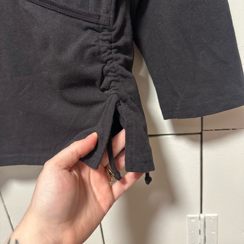 Y2K Ruched Wrap Top - Picture 4 of 5